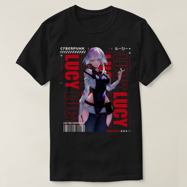 Camiseta Lucy - Cyberpunk (Frente do Design)