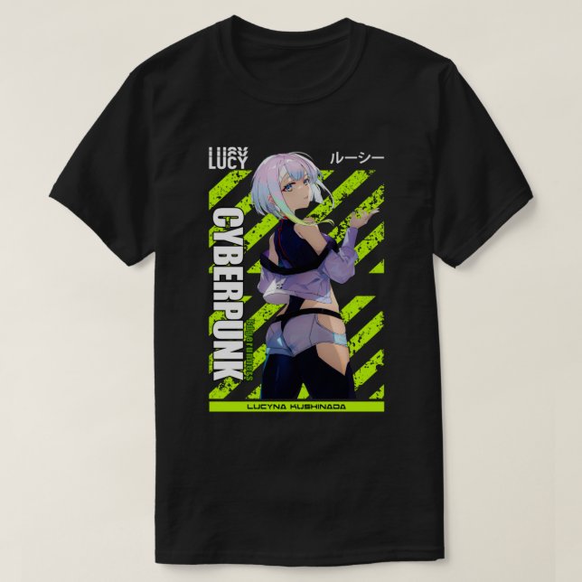 Camiseta Lucy - Cyberpunk (Frente do Design)