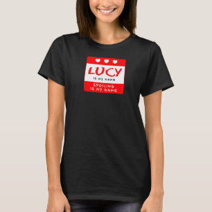 Camiseta Lucy É Meu Nome Alias Personalizado Do Apelido Per