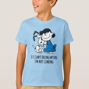 Camiseta Lucy Hugging Snoopy