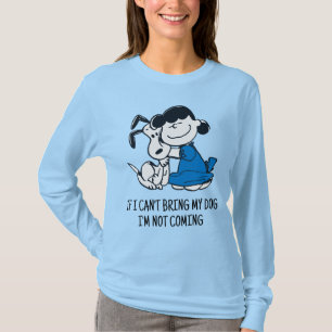 Camiseta Lucy Hugging Snoopy
