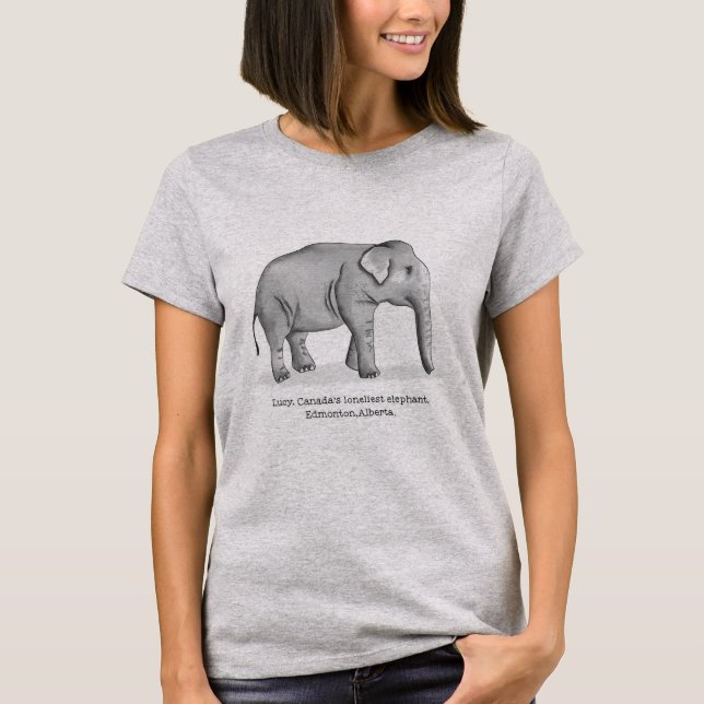 Camiseta Lucy o elefante (Frente)