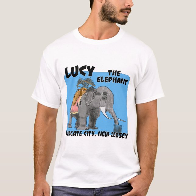 Camiseta Lucy The Elephant, Jersey Shore (Frente)