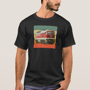 Camiseta Ludmilla Diesel Locomotive East German Br 130 Retr