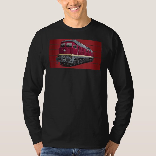 Camiseta Ludmilla Diesel-Locomotive East German BR 132 BR 2 (Frente)