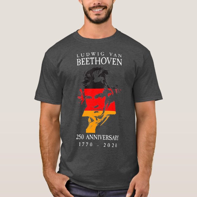 Camiseta Ludwig Van Beethoven 250 17702020 Music Lover (Frente)