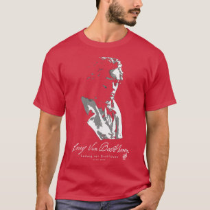 Camiseta Ludwig van Beethoven Música Clássica Piano 1