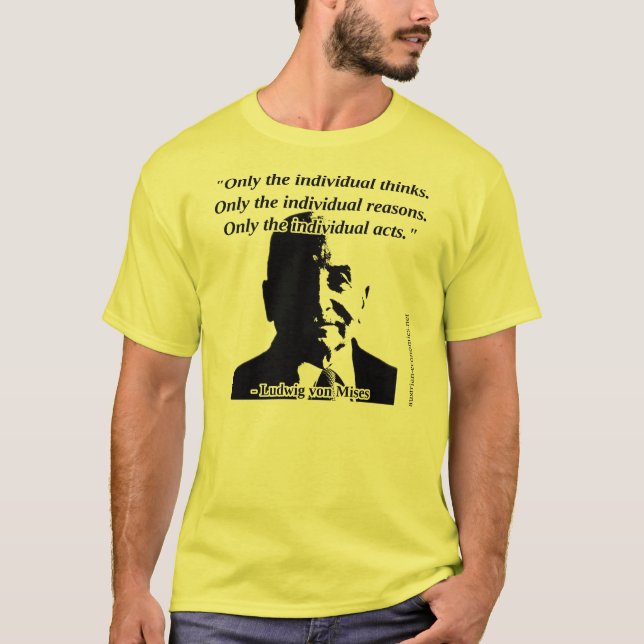 Camiseta Ludwig von Mises - ação humana (Frente)