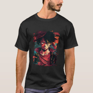Camiseta Luffy Illustration - Trabalho de arte T-Shirt do E