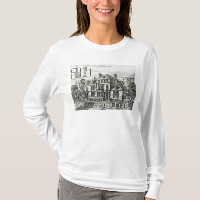 Camiseta Lugar da abadia, a madeira de St John (Frente)
