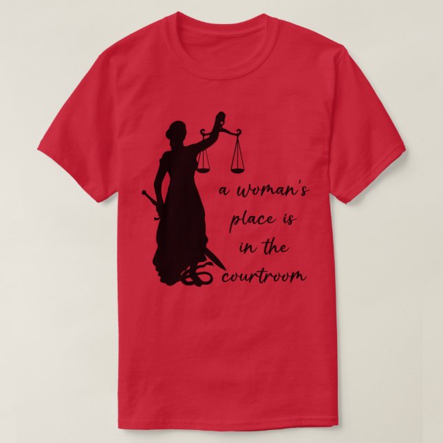Camiseta Lugar das Mulheres é na Corte (Frente do Design)