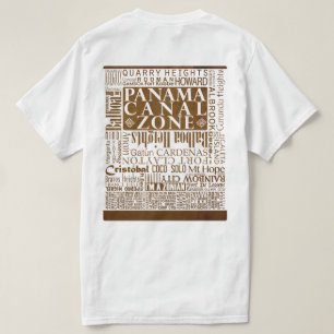 Camiseta Lugar de PCZ no papel velho com beira