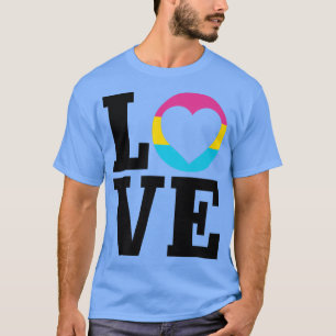 Camiseta Lugar do Orgulho Pan da Fila LGBTQ do Sinalizador