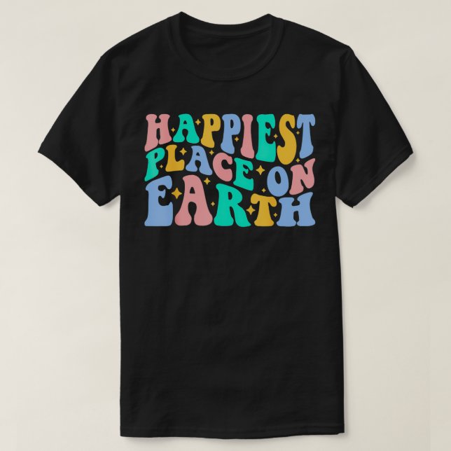 Camiseta Lugar Mais Feliz Da Terra (Frente do Design)