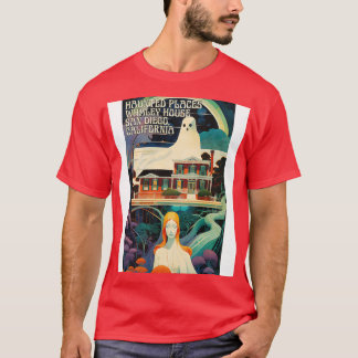 Camiseta Lugares Assombrados Casa de Baleia San Diego
