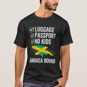 Camiseta Luge Passport Jamaica Bound Jamaican Viagem Vacati
