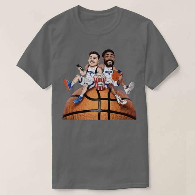 Camiseta Luka Doncic Kyrie Irving UNMATCHED Duo TSirt (Frente do Design)