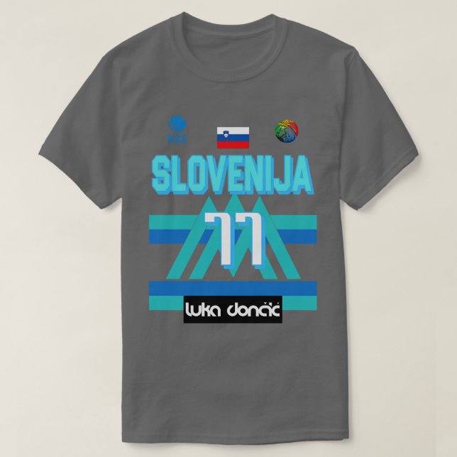 Camiseta Luka Doncic Slovenija Fan Design 3 (Frente do Design)
