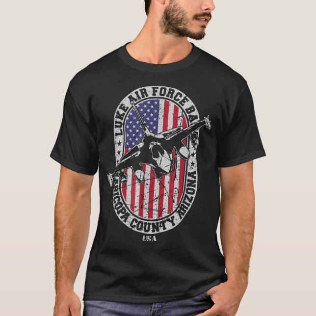 Camiseta Luke Air Force Base USAF-16 Flagship 56th Fighte (Frente)