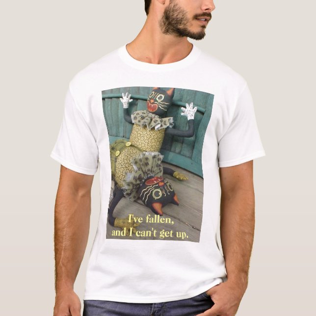 Camiseta Luke caído não pode levantar-se, eu caí, e I… (Frente)