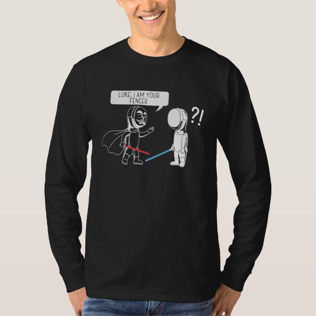Camiseta Luke, eu sou seu escrivão de esgrima (Frente)