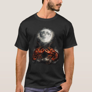 Camiseta Lula Amante do Oceano Design Lua Noite Animal Mari