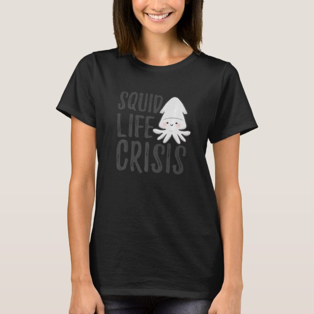Camiseta Lula de Crise de Vida Lula Octopus Choco Lula 1 (Frente)