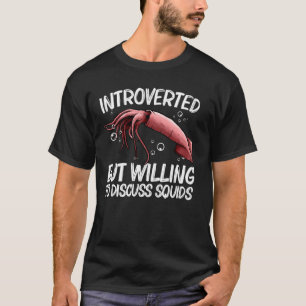 Camiseta Lula Para Masculinos Frutos Do Mar Lulas Gigantes,