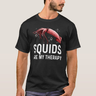 Camiseta Lula Para Masculinos Frutos Do Mar Lulas Gigantes,