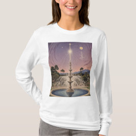 Camiseta Lullaby Personalizado da Fonte de lavandas