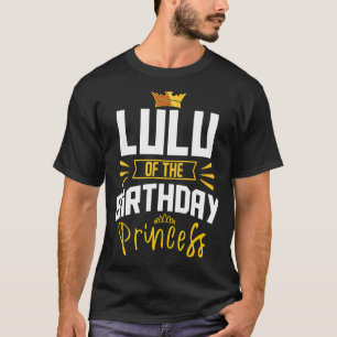 Camiseta Lulu Do aniversário da festa princesa Celebrati