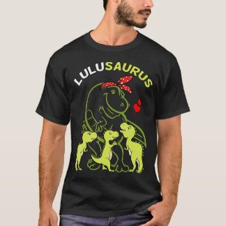Camiseta Lulusaurus Lulu Tyrannosaurus Dinossaur Mãe da Mãe
