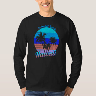 Camiseta Lumahai Beach Hawaii Retro Tropical Palm Trees Vac