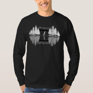 Camiseta Lumberjack Ax Jogando Floresta Sunset Ax