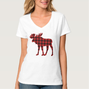 Camiseta Lumberjack Buffalo - Xadrez Cheque Moose de Natal