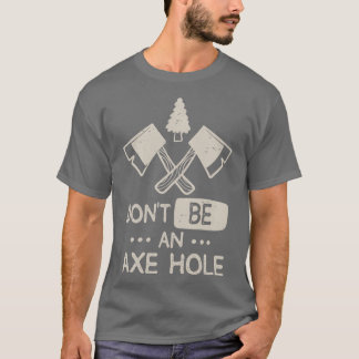 Camiseta Lumberjack de trabalho de caldeira com áx sarcásti