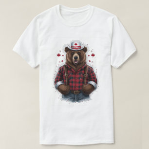 Camiseta Lumberjack do Urso Grizzly