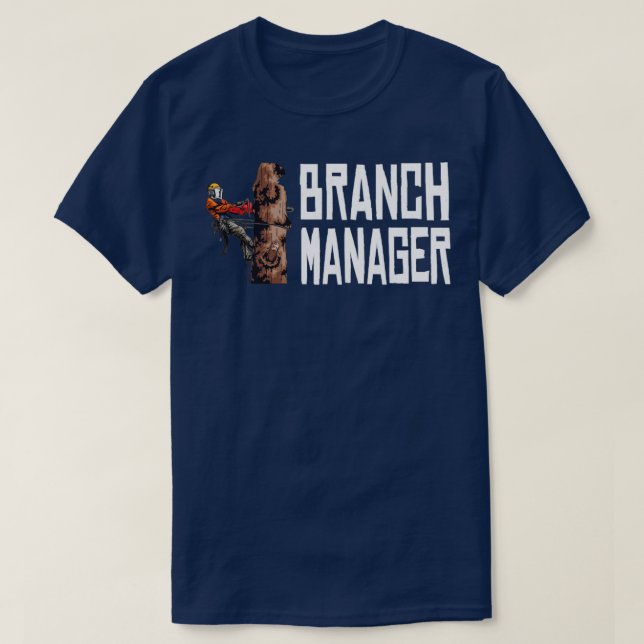 Camiseta Lumberjack do Woodworking Branch Manager (Frente do Design)