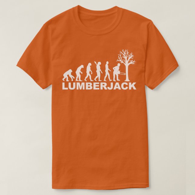 Camiseta Lumberjack evolutivo (Frente do Design)