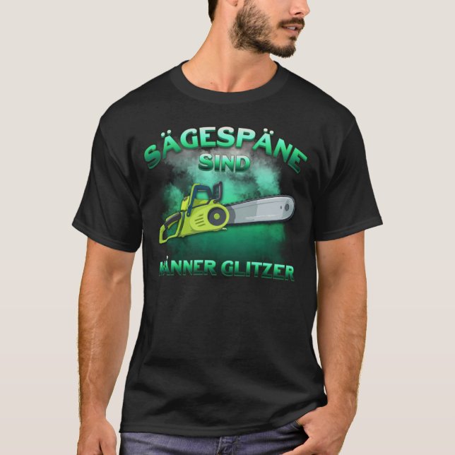 Camiseta Lumberjack Forest Worker Chainsaw Saw (Frente)