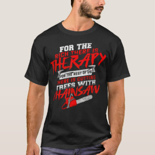 Camiseta lumberjack forester chain serserras árvores de flo
