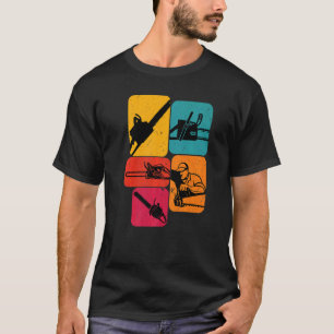 Camiseta Lumberjack Logger Chainsaw Retro