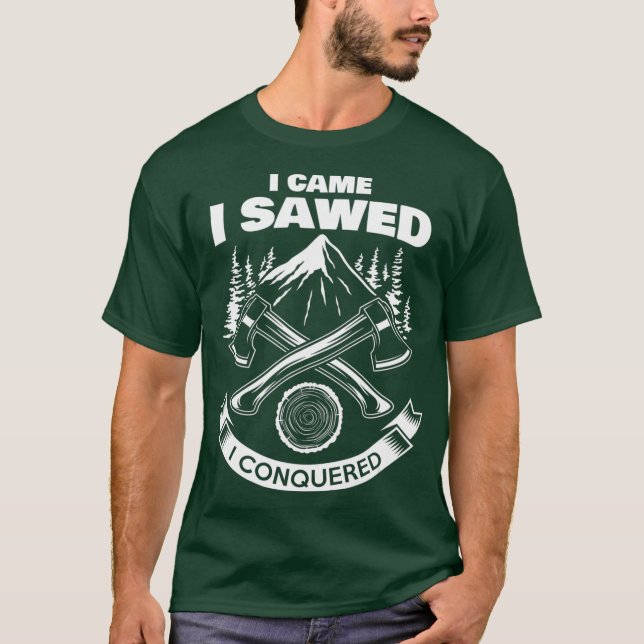 Camiseta Lumberjack logger florestal engraçado (Frente)