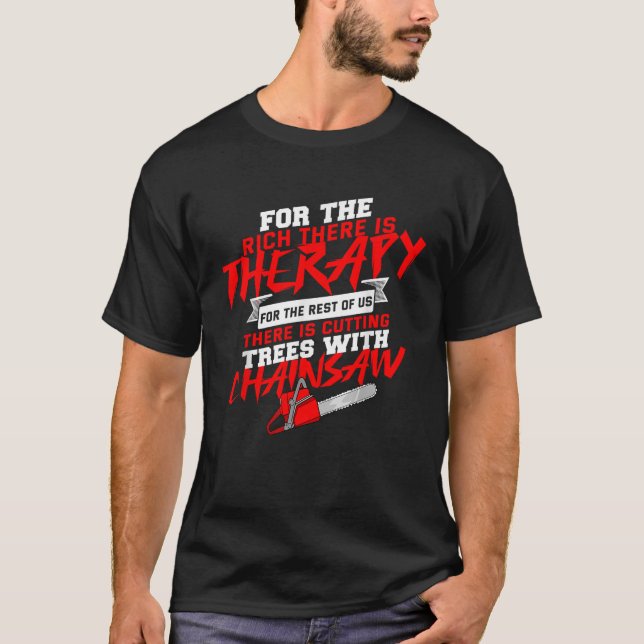 Camiseta Lumberjack Tool Trunk Chainsaw Dangerous T Shirt (Frente)