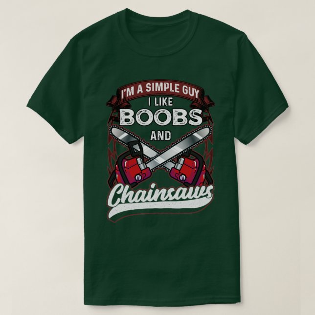 Camiseta Lumberjack Woodworker Funny Chop Wood (Frente do Design)