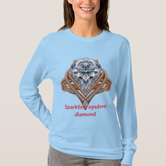Camiseta Lumbini Jewelry Luxe Diamond Long Sleeve (Frente)