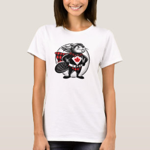 Camiseta Lumbrador Canadense de Castor Xadrez Búfalo