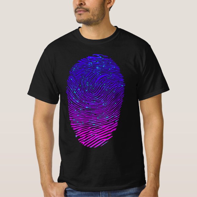 Camiseta Luminescente Luminescente de Impressão Neon Estéti (Frente)