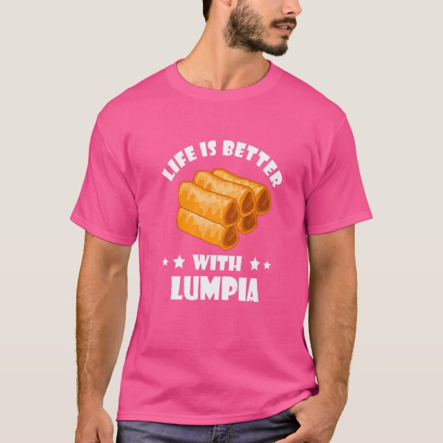 Camiseta Lumpia Filipino Primavera Roll Filipinas Comida (Frente)