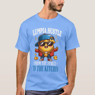 Camiseta Lumpia Hustle da rua para a cozinha vinta